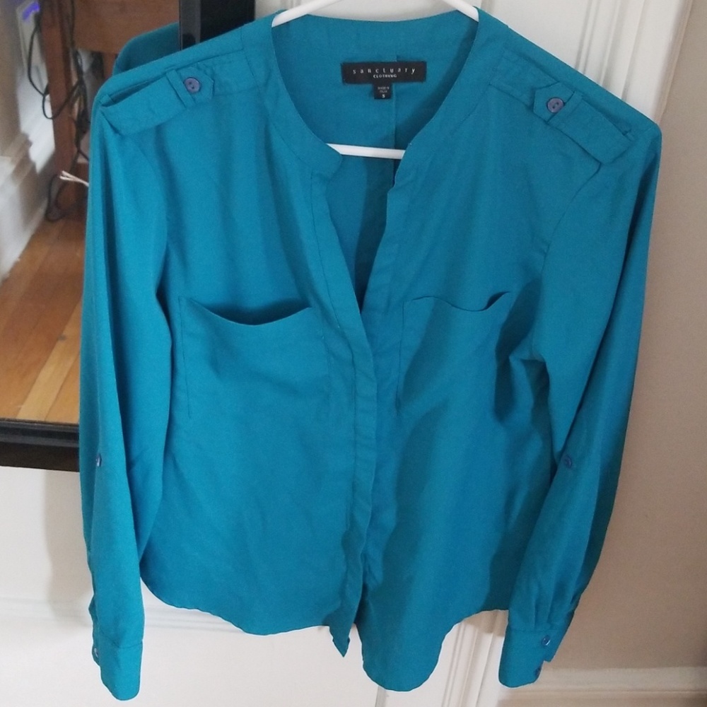 Turquoise blouse